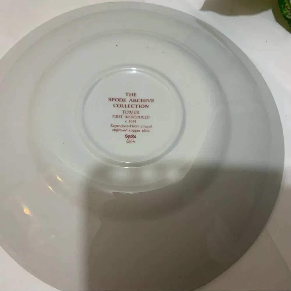 SPODE SALAD BOWL 9” Pink Tower Design C.1814 V England G15